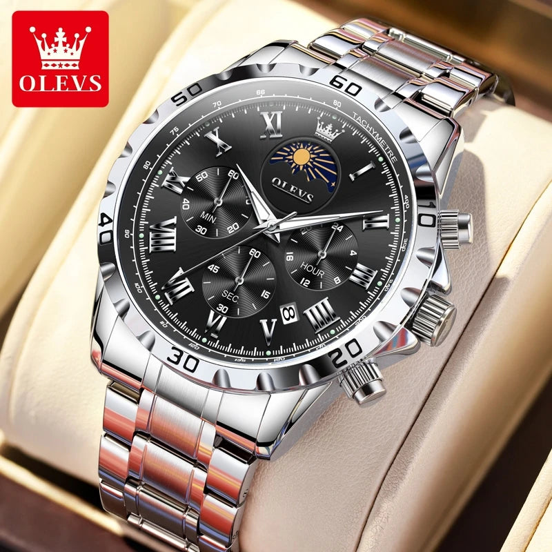 OLEVS Moon phase Original Men's Watches