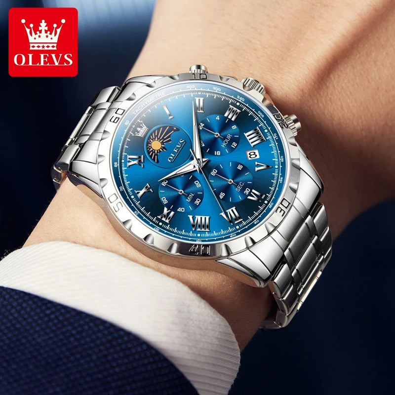 OLEVS Moon phase Original Men's Watches