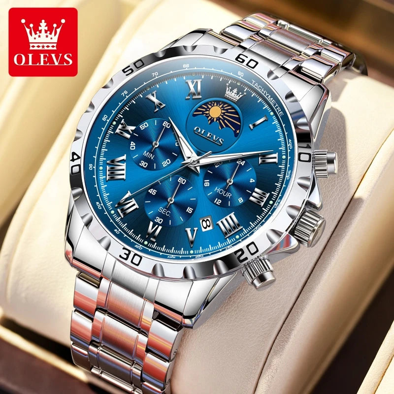 OLEVS Moon phase Original Men's Watches