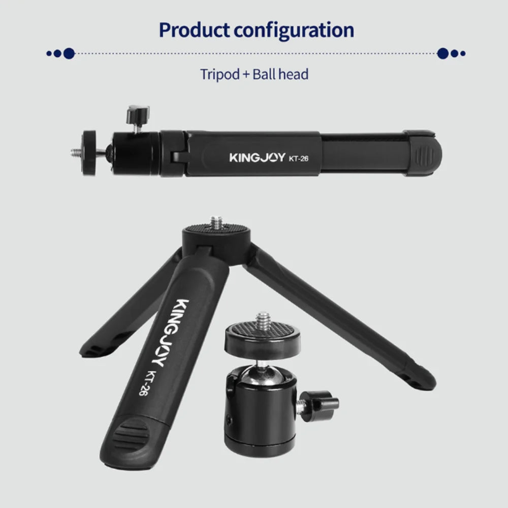 KINGJOY Desktop Selfie Stick Tripod