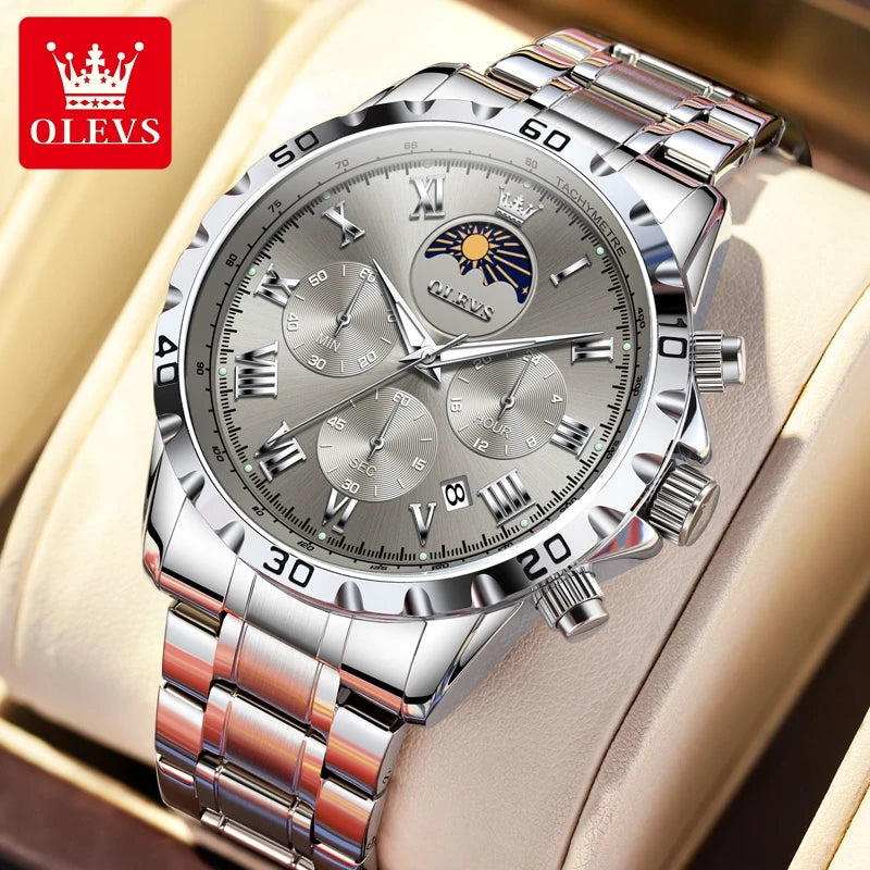 OLEVS Moon phase Original Men's Watches