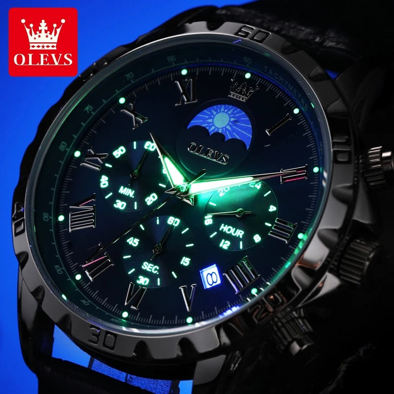 OLEVS Moon phase Original Men's Watches